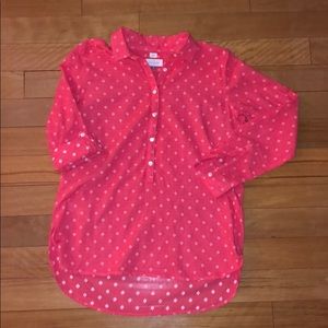 LOFT collared henley tunic